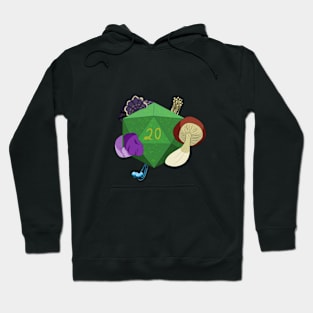 D20 Mushroom Druid Dice Hoodie